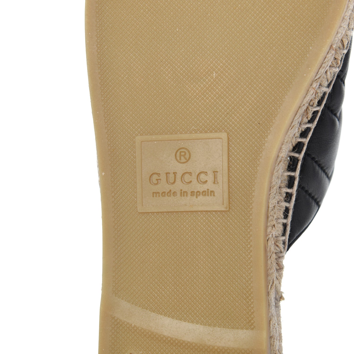 Gucci Nappa Matelasse GG Marmont Espadrille Slippers 39 Black 7 of 14
