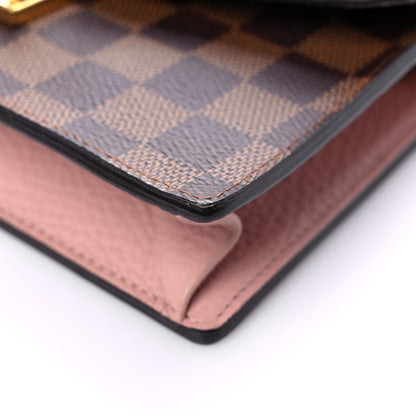 Louis Vuitton Damier Ebene Croisette Chain Wallet Magnolia 7 of 11