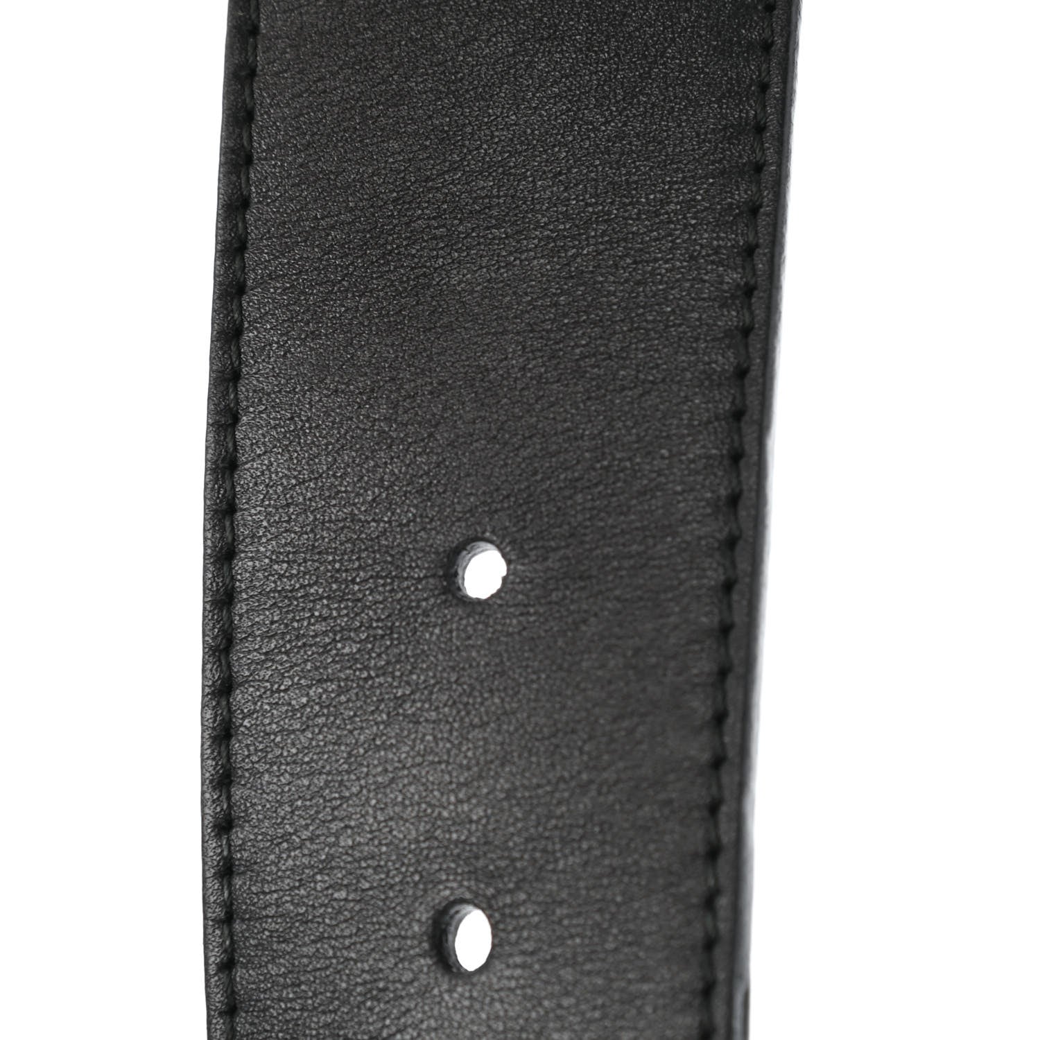 Gucci Moon Calfskin Pearl Double G 40mm Belt 90 36 Black Cream 4 of 4