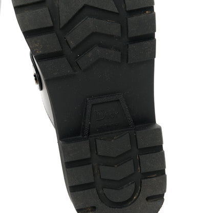 Christian Dior Calfskin Diorquake Buckled Lug Sole 15mm Clogs 37 Black 7 of 9