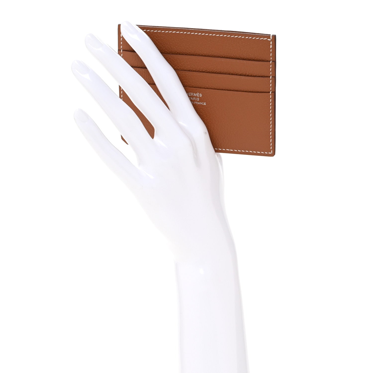 Hermes Evercolor H Sellier Card Holder Gold 2 of 8
