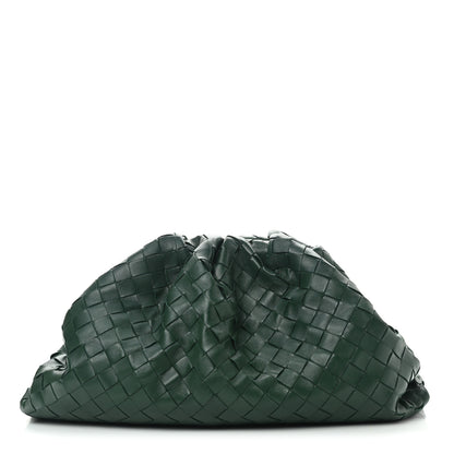 Bottega Veneta Nappa Maxi Intrecciato The Pouch Oversized Clutch Raintree 1 of 8