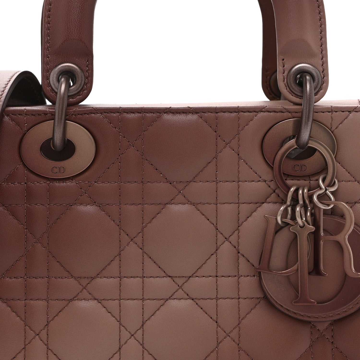 Christian Dior Lambskin Cannage Gradient Small My ABCDior Lady Dior 14 of 22