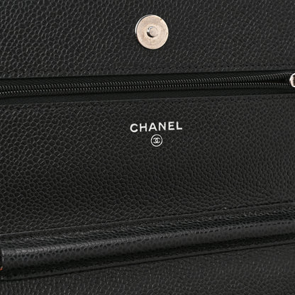 Chanel Caviar Quilted Wallet on Chain WOC Black 6 of 11