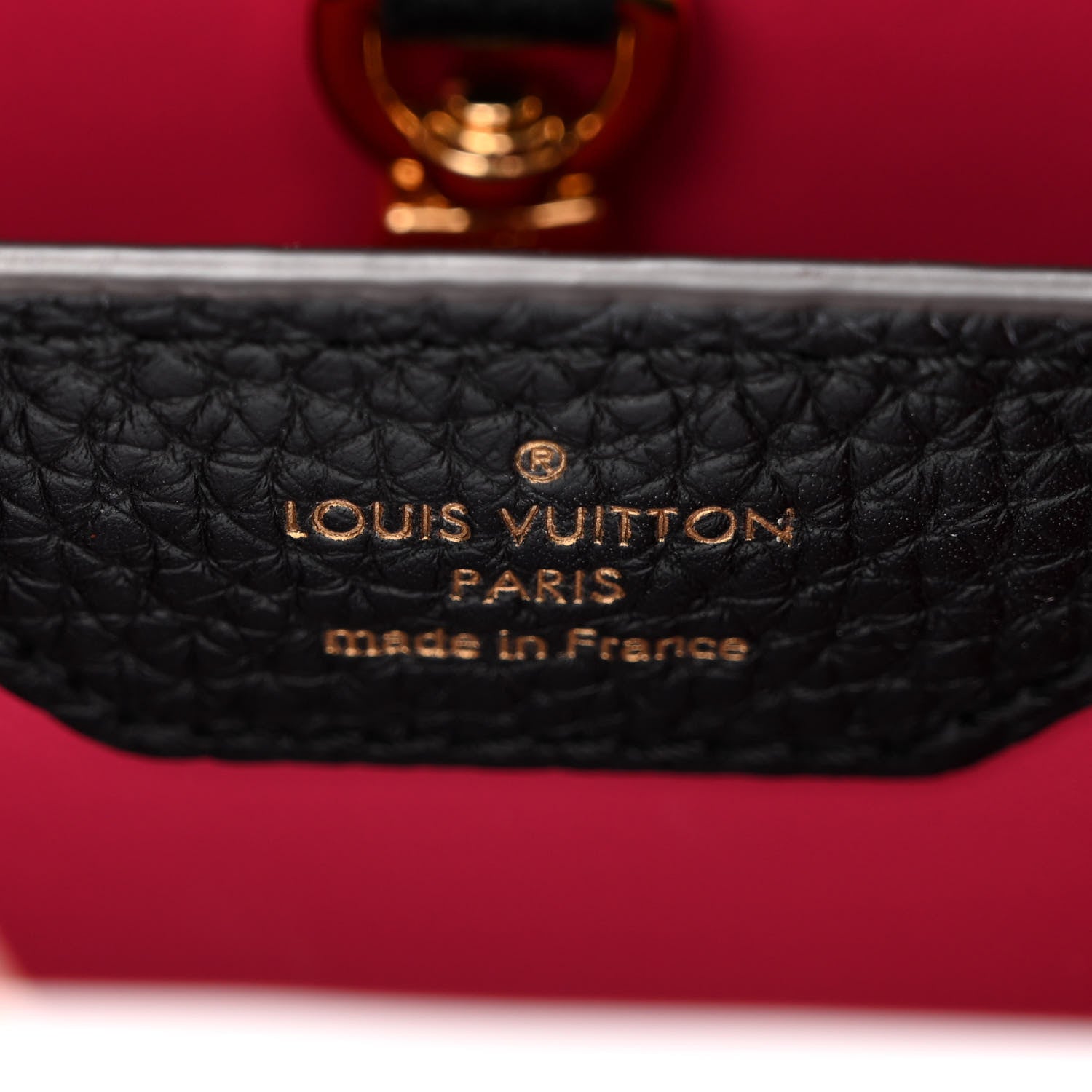 Louis Vuitton Taurillon Capucines BB Black 6 of 9
