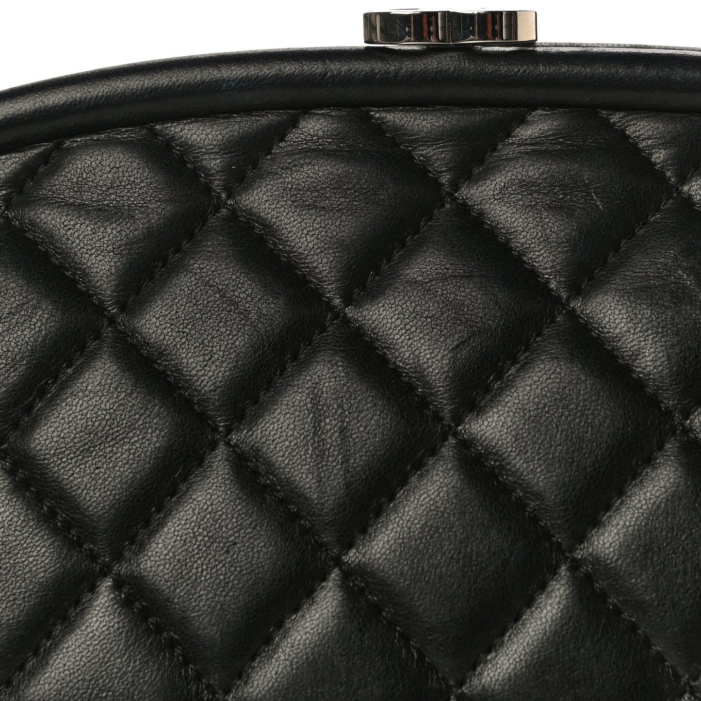 Lambskin Quilted Timeless Clutch Black