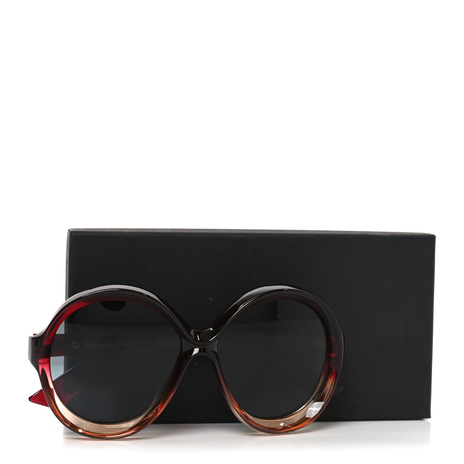 Christian Dior Acetate Bianca Sunglasses Burgundy Pink 8 of 8