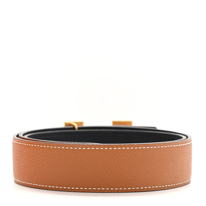 Hermes Box Epsom 32mm Constance H Belt 90 Black Gold 2 of 6