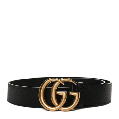 Gucci Textured Calfskin Double G 40mm Belt 90 36 Black 1 of 4
