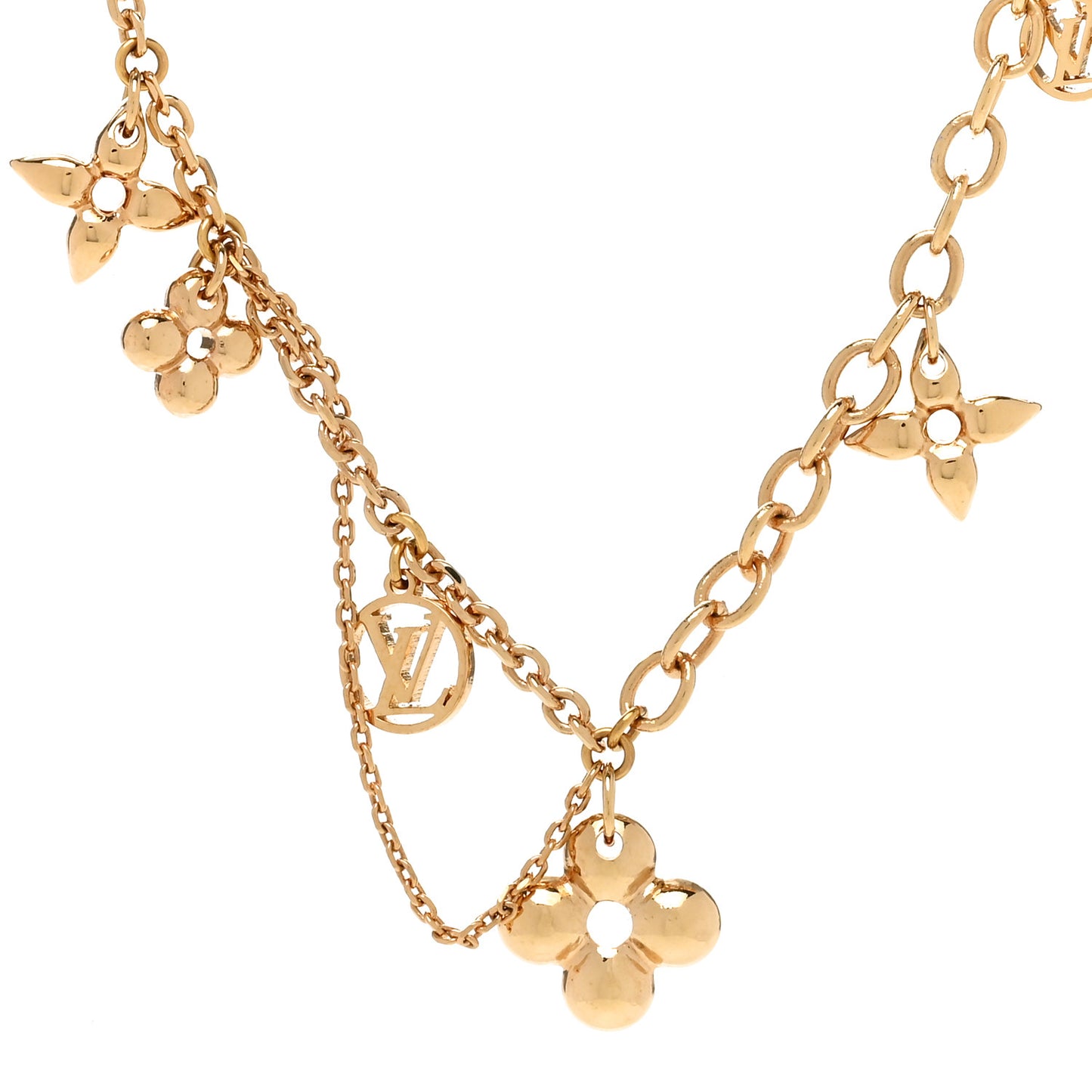 Metal Blooming Supple Necklace Gold