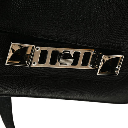 Proenza Schouler Calfskin Lizard Embossed Mini PS11 Classic Shoulder Bag Black 13 of 13