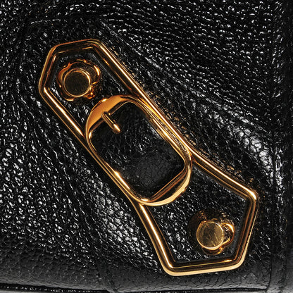 Balenciaga Chevre Gold Metallic Edge Hardware Mini City Black 9 of 15