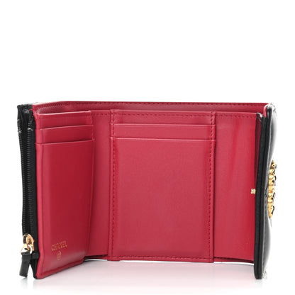 Chanel Lambskin Quilted Chanel 19 Small Flap Wallet Black 5 of 7