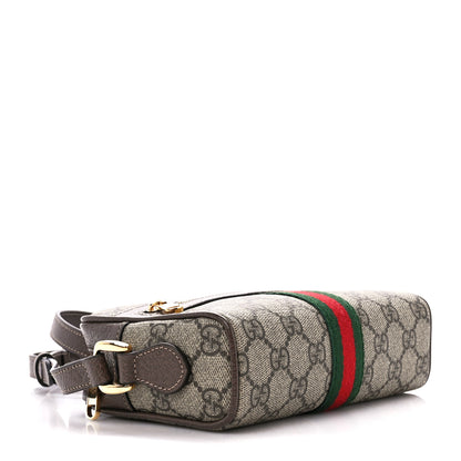 Gucci GG Supreme Monogram Web Mini Ophidia Shoulder Bag Brown 4 of 10