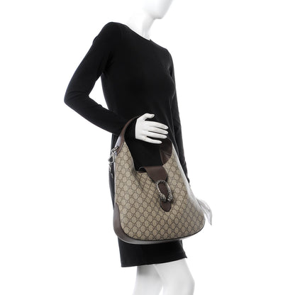 Gucci GG Supreme Monogram Web Medium Dionysus Hobo Brown 2 of 8