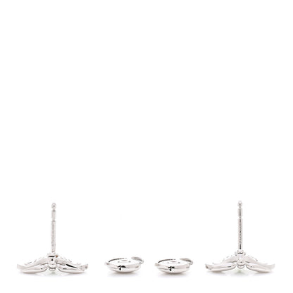 Tiffany Platinum Diamond Tsavorite Paper Flowers Firefly Earrings 4 of 5