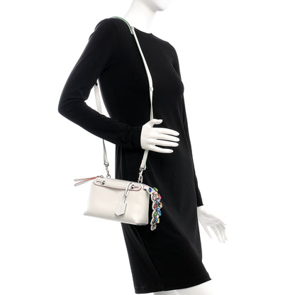 Fendi Vitello Dolce Crystal Croc Tail Mini By The Way Boston Bag White Ice Multicolor 2 of 8