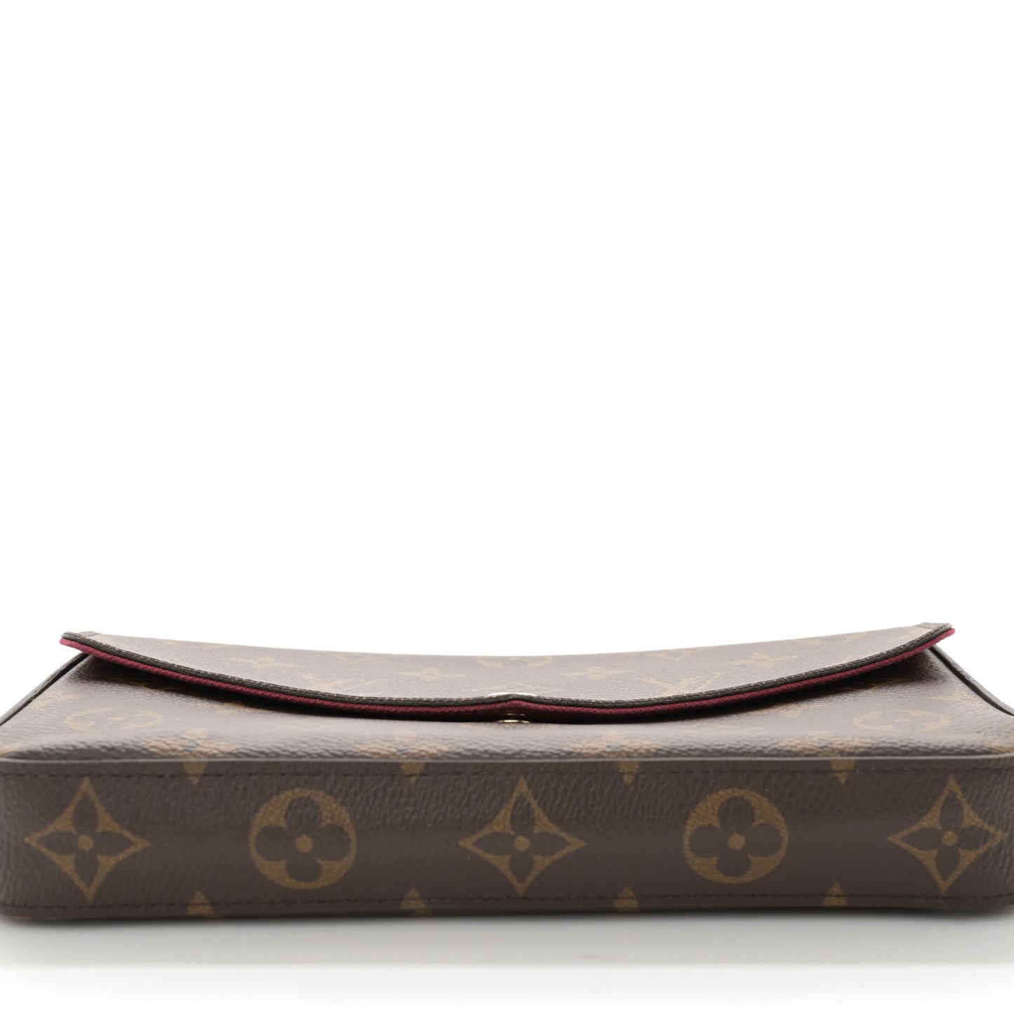 Monogram Pochette Felicie Chain Wallet Fuchsia