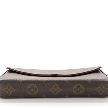 Louis Vuitton Monogram Pochette Felicie Chain Wallet Fuchsia 11 of 12