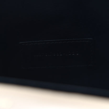 Saint Laurent Grain De Poudre Matelasse Chevron Monogram Envelope Clutch Dark Beige 9 of 10
