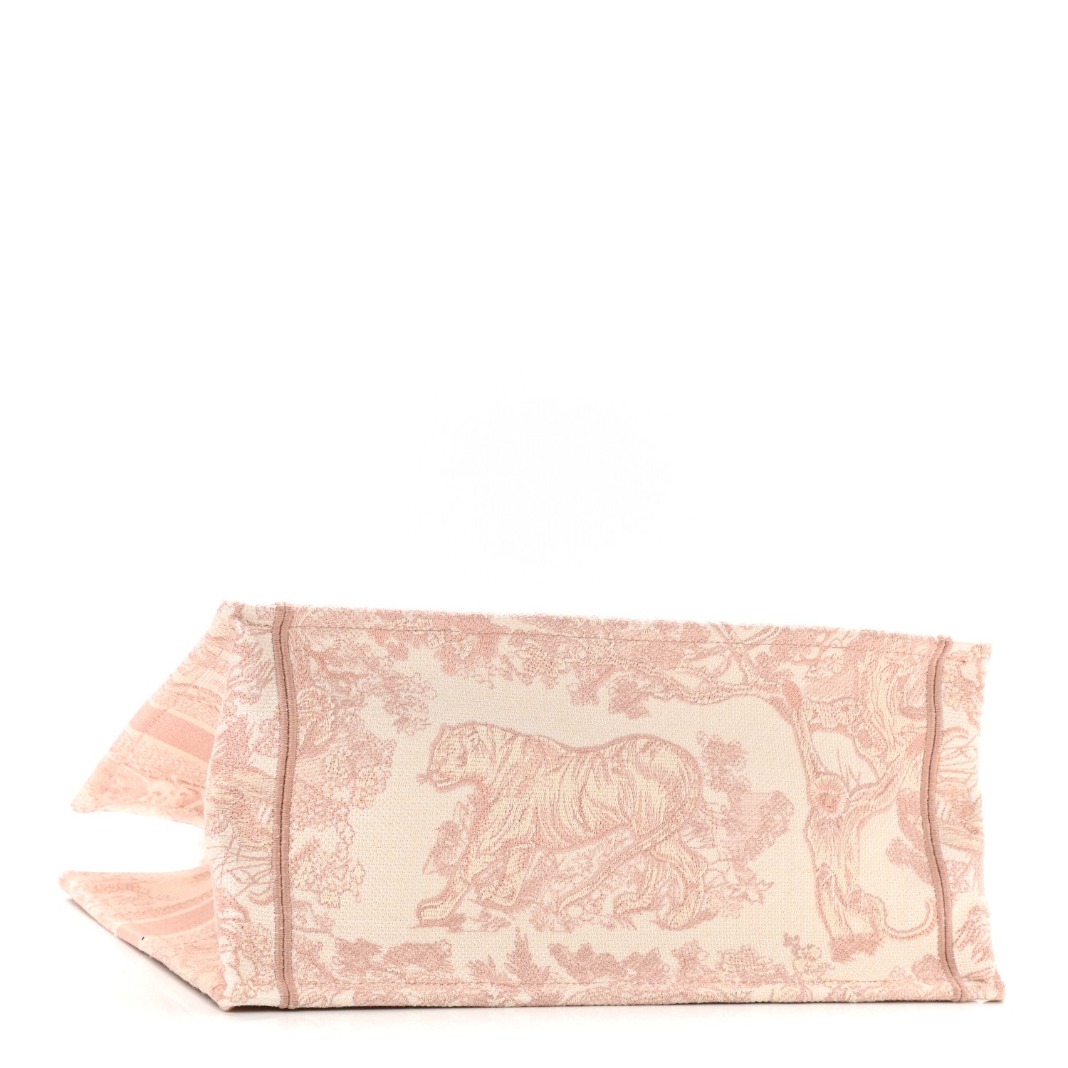 Christian Dior Canvas Toile De Jouy Embroidered Medium Book Tote Pink 3 of 10