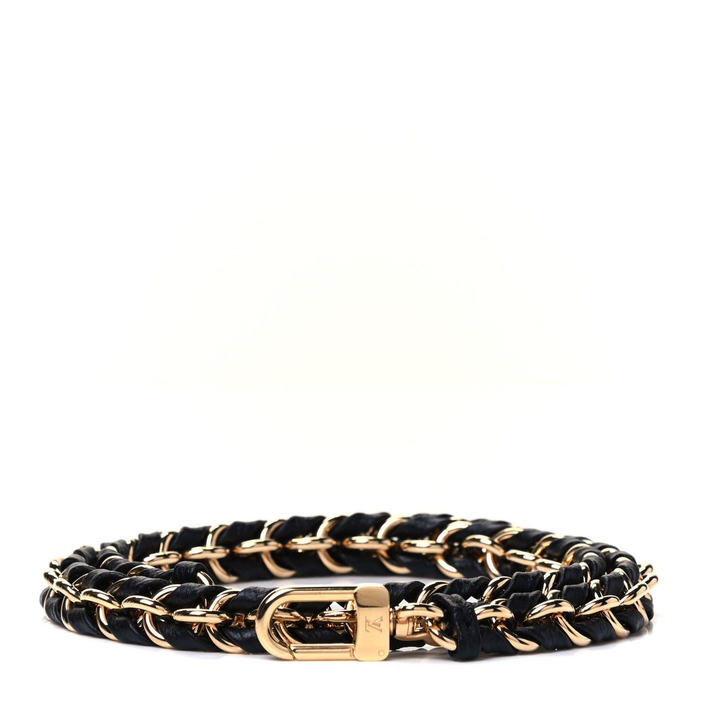 Calfskin Multi Pochette Chain Shoulder Strap Black Gold