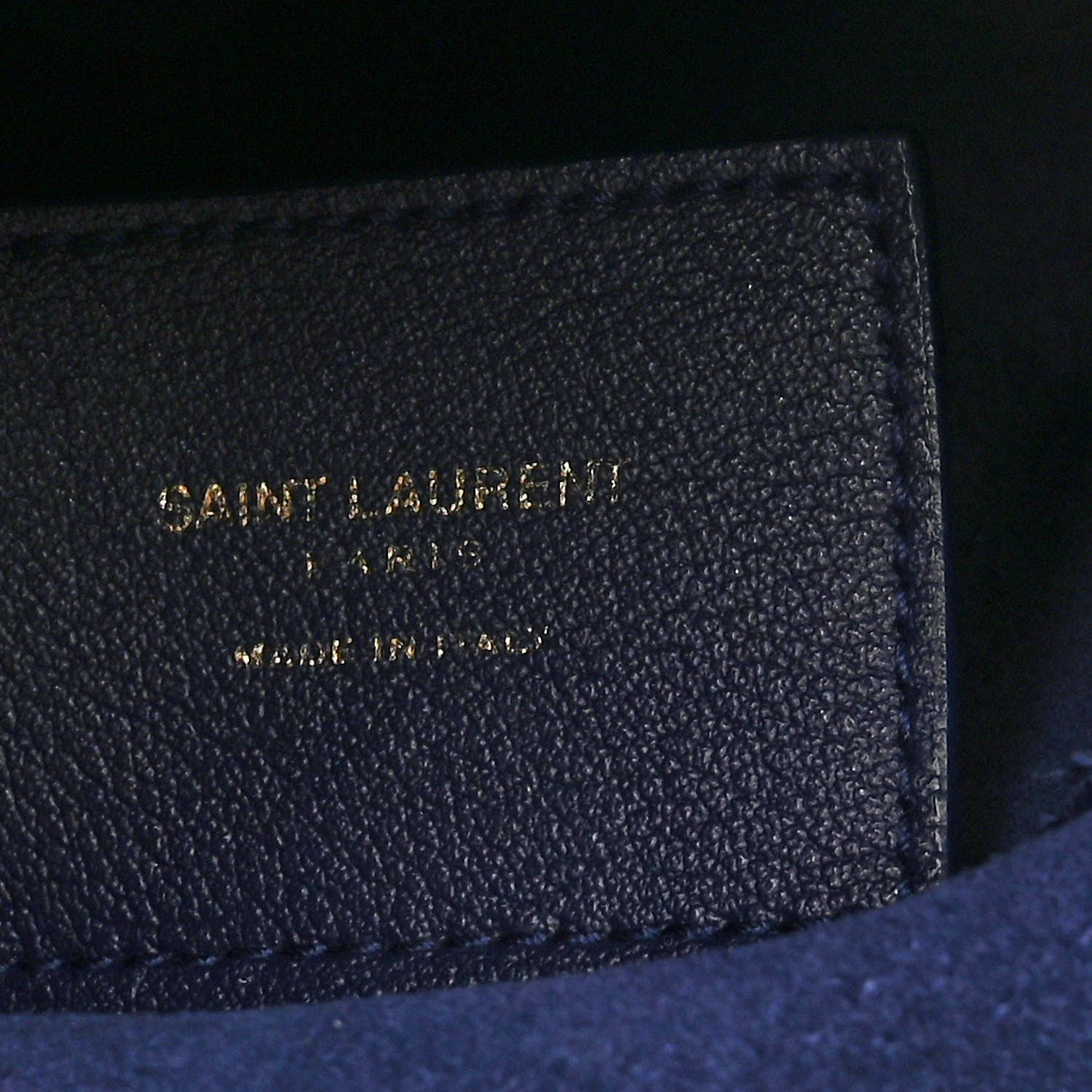Saint Laurent Calfskin Toy Shopping Tote Denim 6 of 14