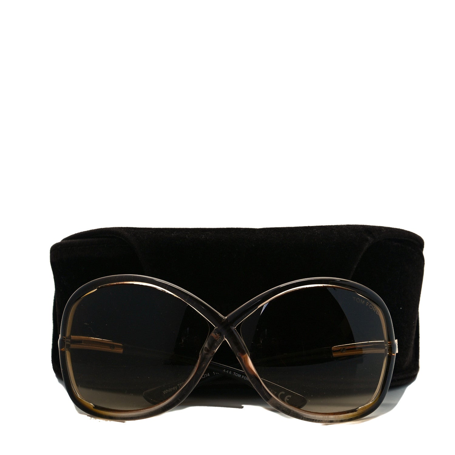 Tom Ford Acetate Whitney Crossover Sunglasses TF9 Brown 6 of 6