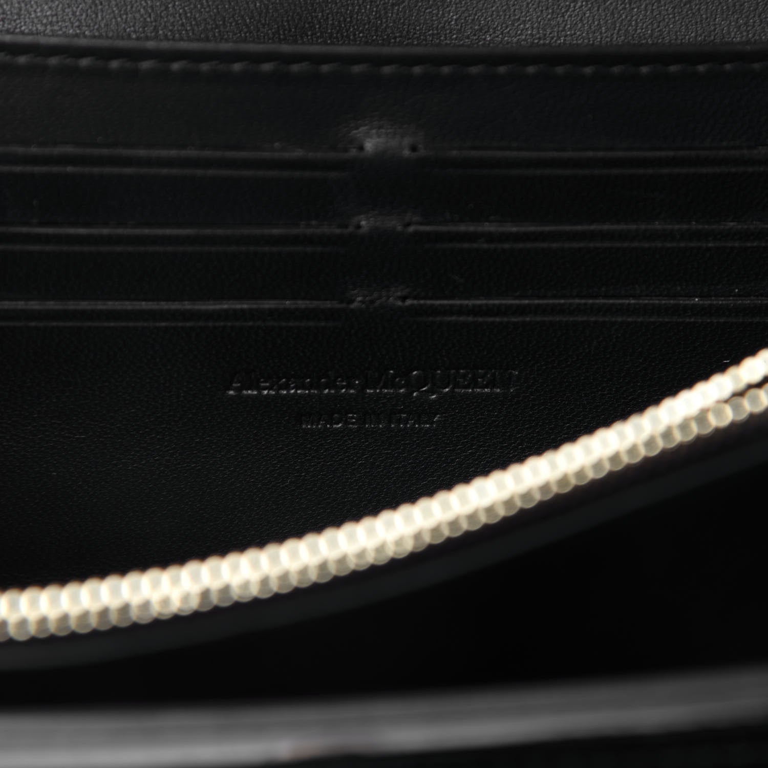 Alexander McQueen Patent Skull Wallet on Chain Black 8 of 9