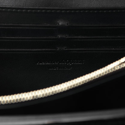 Alexander McQueen Patent Skull Wallet on Chain Black 8 of 9