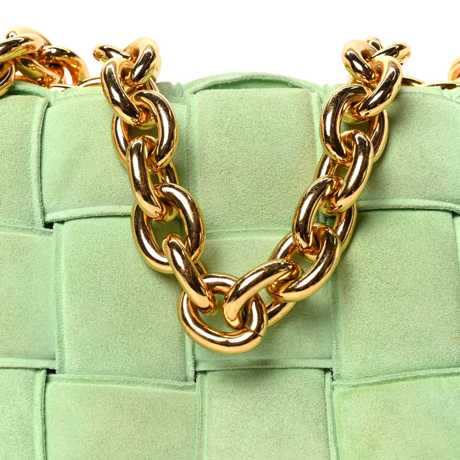 Bottega Veneta Suede Maxi Intrecciato Padded Chain Cassette
