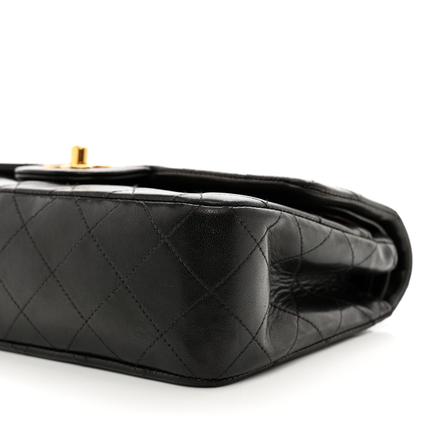 Chanel Lambskin Quilted Small Double Flap Black 10 of 12