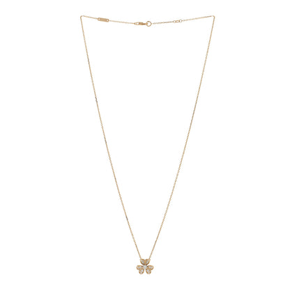 Van Cleef & Arpels 18K Yellow Gold Diamond Mini Frivole Pendant Pave Necklace 2 of 4