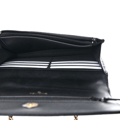 Chanel Shiny Caviar Quilted Pick Me Up Wallet On Chain WOC Black 5 of 10