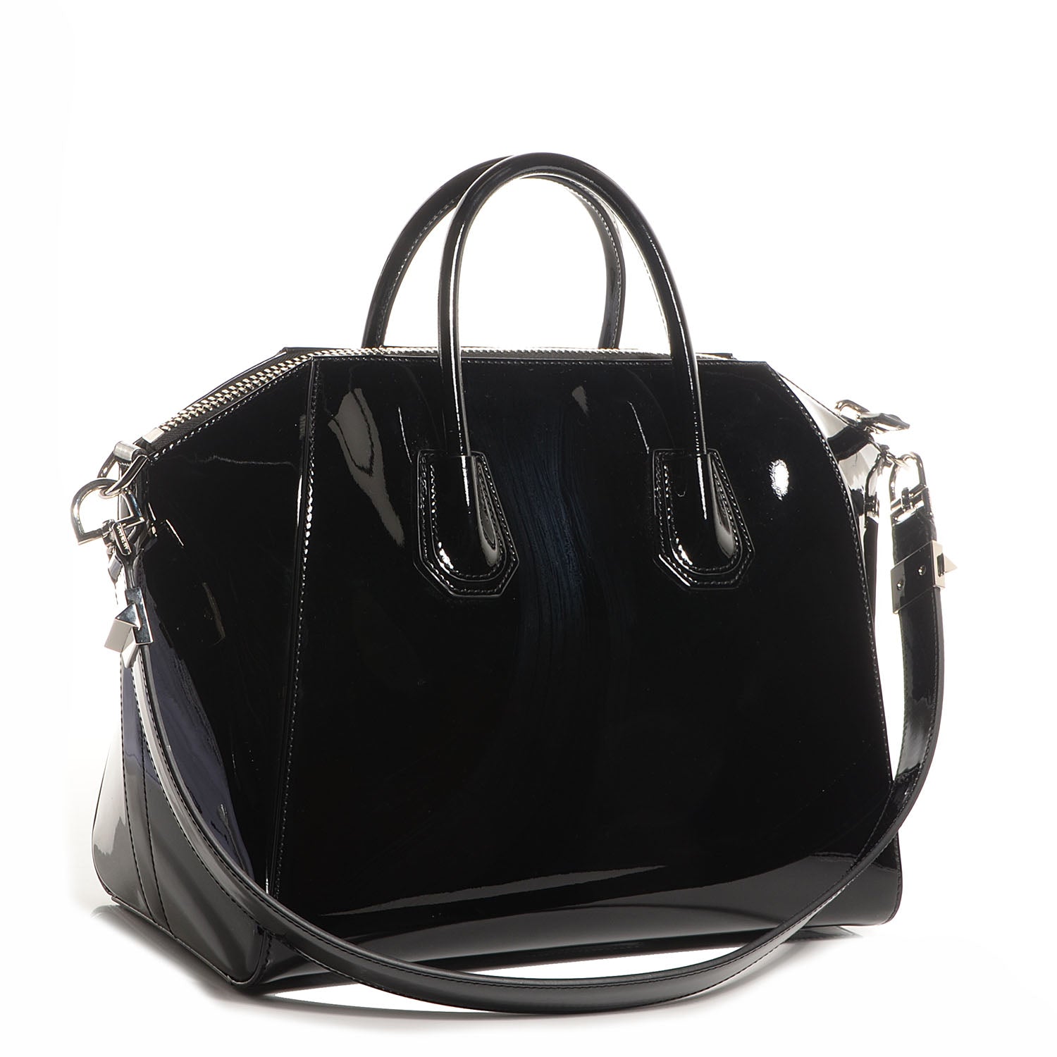 Givenchy Patent Calfskin Medium Antigona Black 4 of 11