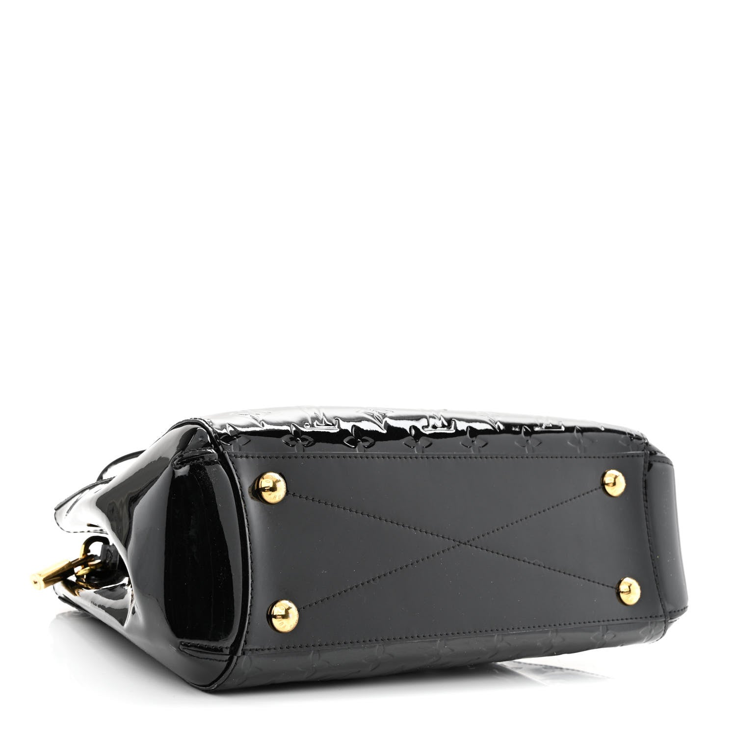 Louis Vuitton Vernis Montaigne MM Black 3 of 13