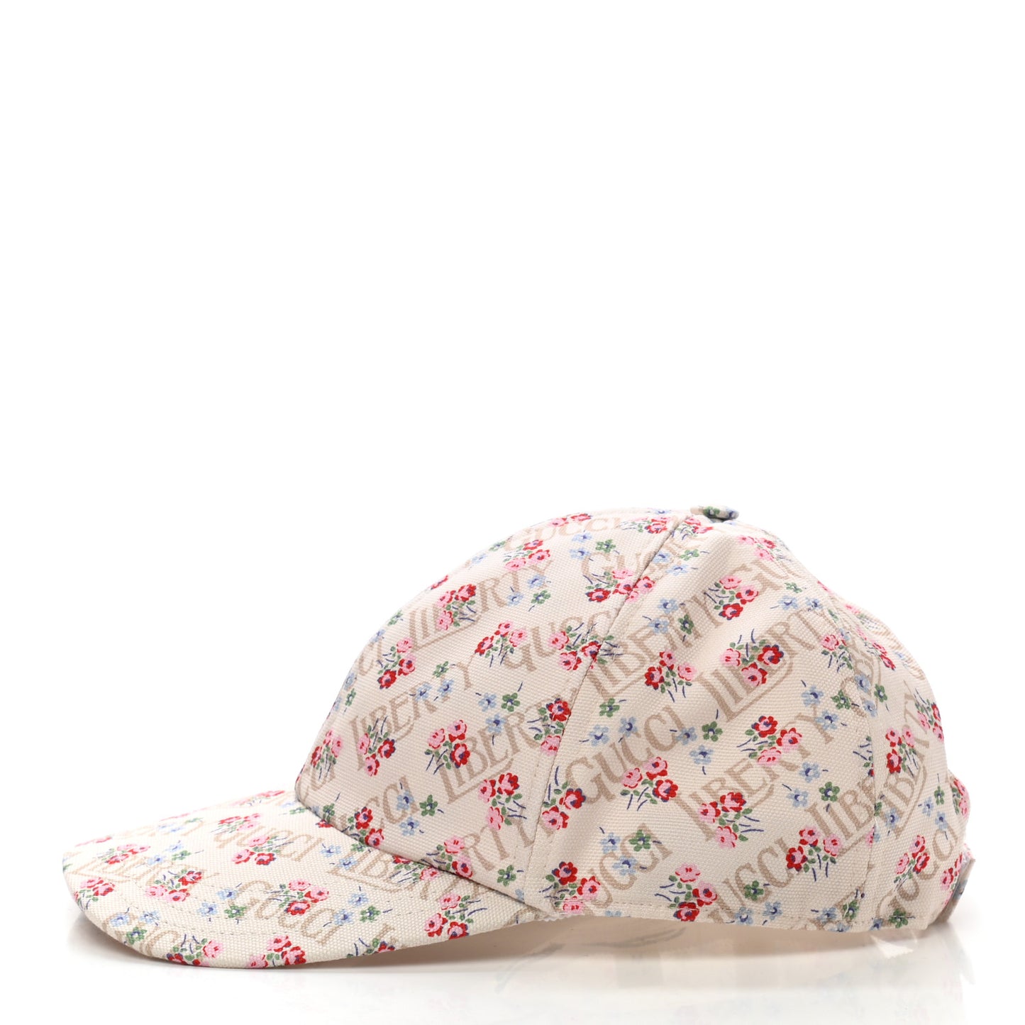 X LIBERTY OF LONDON Canvas Floral Print Baseball Hat M White