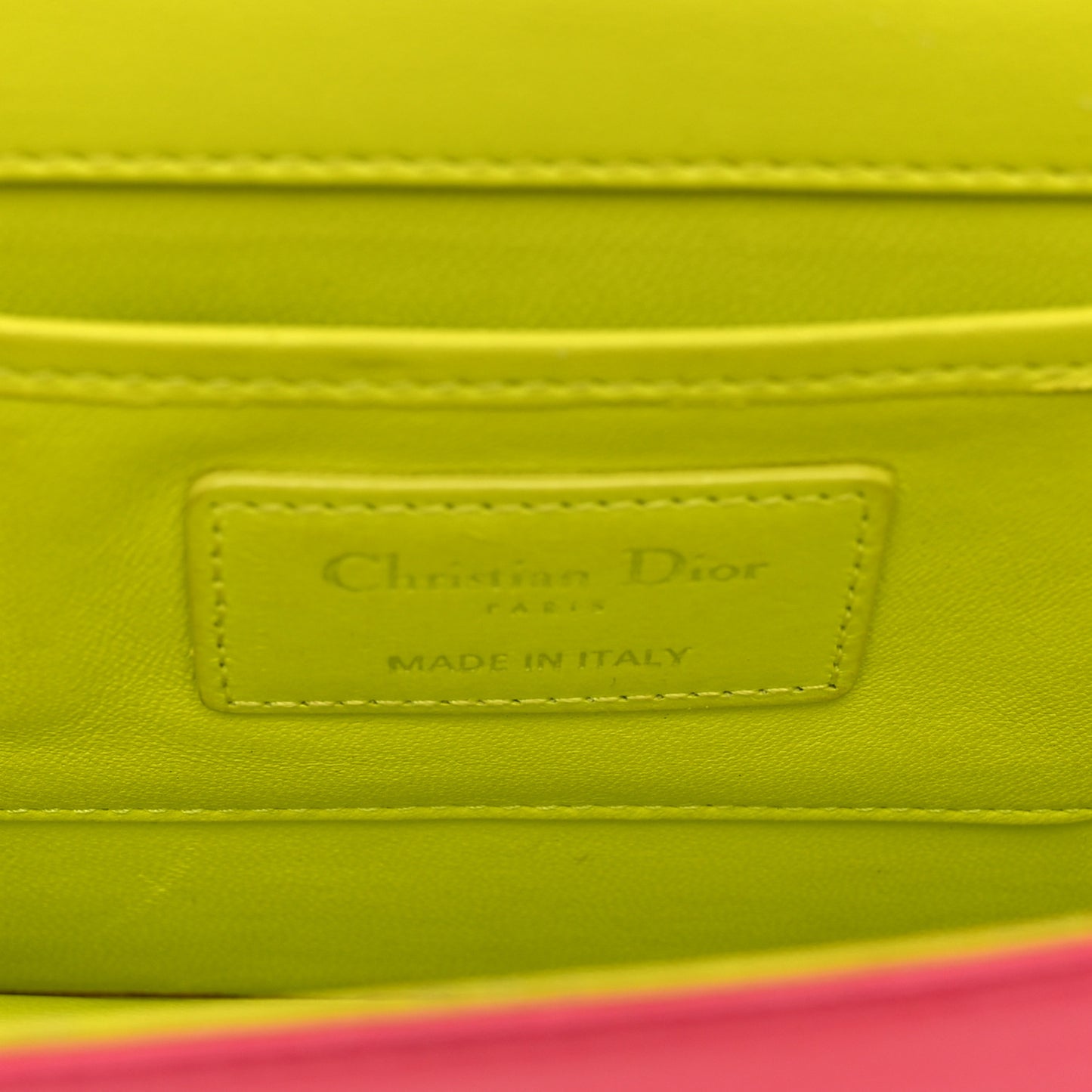 Lambskin Cannage Tri-Color Lady Dior Convertible Clutch Blue