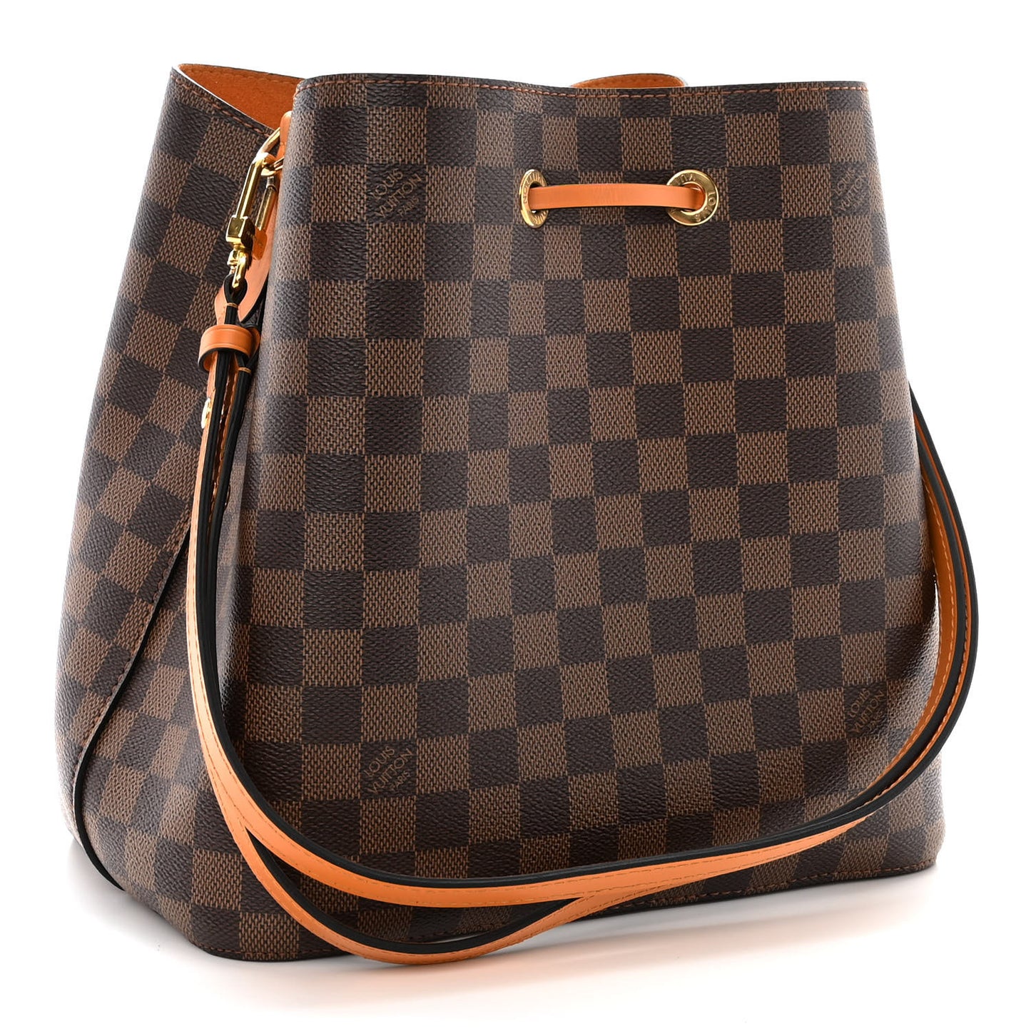 Damier Ebene Neonoe MM Safran