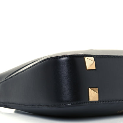 Valentino Garavani Nappa Stud Sign Hobo Black 9 of 10