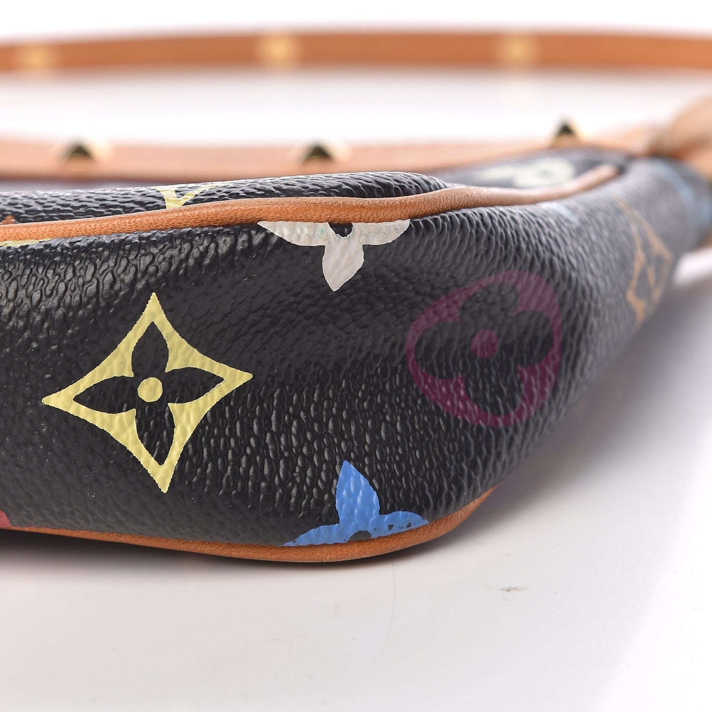 Monogram Multicolor Pochette Accessories Black