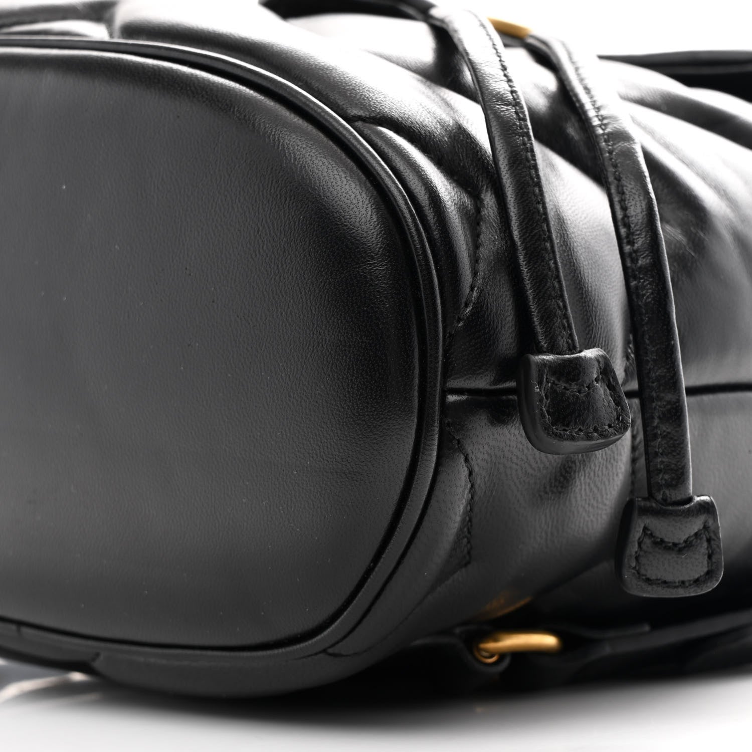 Gucci Nappa Chevron Matelasse GG Marmont Backpack Black 10 of 10