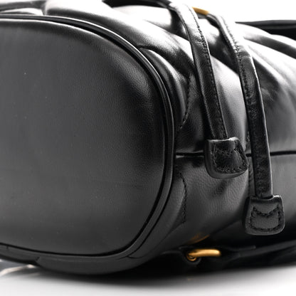 Gucci Nappa Chevron Matelasse GG Marmont Backpack Black 10 of 10