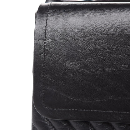 Chanel Aged Calfskin Chevron Quilted 2.55 Reissue 227 Flap So Black 10 of 12