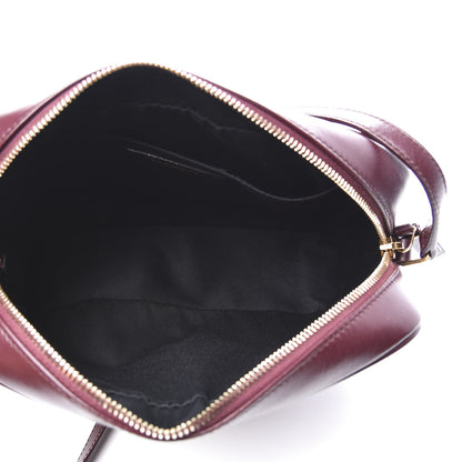 Saint Laurent Calfskin Matelasse Monogram Lou Camera Bag Dark Legion Red 4 of 9