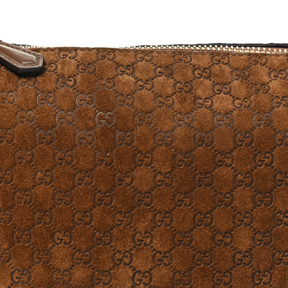 Gucci Suede GG Monogram Half Horsebit Mini Shoulder Bag Brown 7 of 9