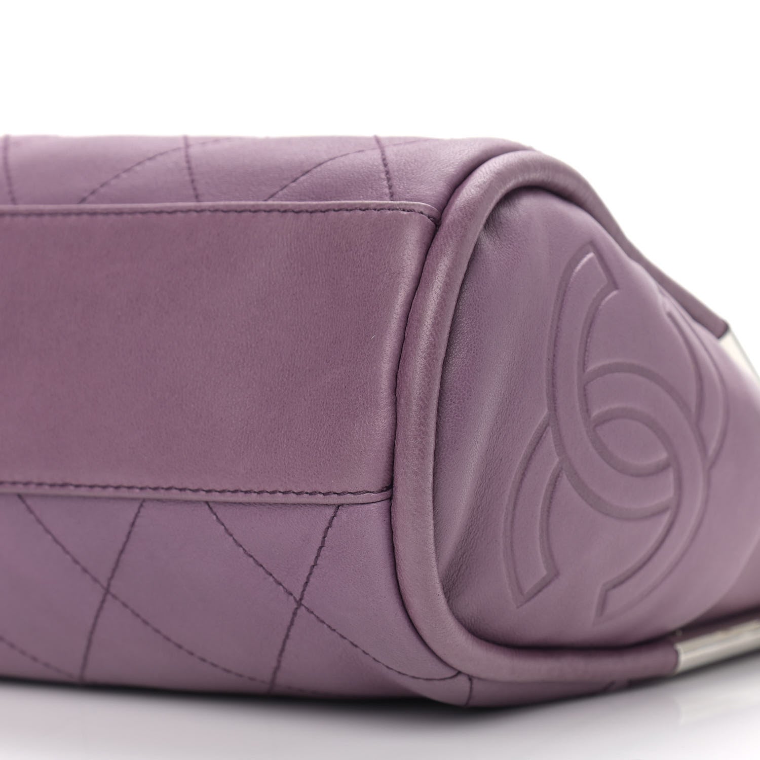 Chanel Lambskin Stitched Medium Ultimate Soft Tote Light Purple 8 of 10