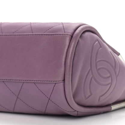 Chanel Lambskin Stitched Medium Ultimate Soft Tote Light Purple 8 of 10