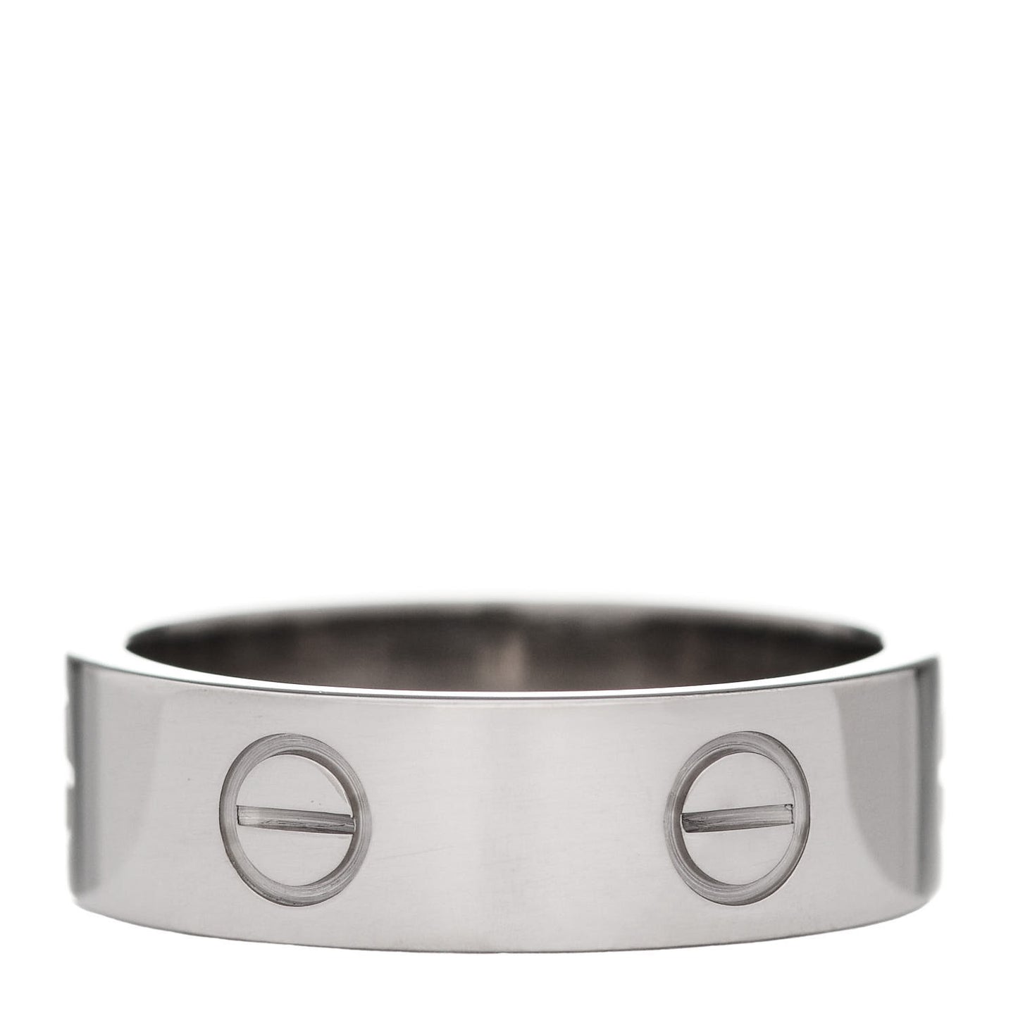 18K White Gold 6mm LOVE Ring 57 8