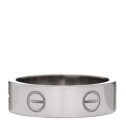 Cartier 18K White Gold 6mm LOVE Ring 57 8 3 of 5
